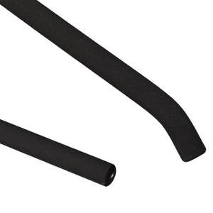 Lot de 36 cintres à pantalons mousse Noir - Argenté - Métal - Matière plastique - 43 x 16 x 1 cm