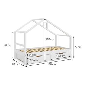 Lit cabane Lori 40365 Blanc