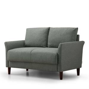 Sofa JACKIE 2-Sitzer Grau - Holzwerkstoff - Holzart/Dekor - Holz teilmassiv - 79 x 88 x 136 cm