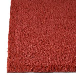 Paillasson fibres de coco Keep calm Rouge - Blanc - Fibres naturelles - Matière plastique - 40 x 2 x 60 cm