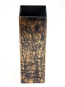 Vase en verre peint à la main Doré - Verre - 10 x 30 x 10 cm