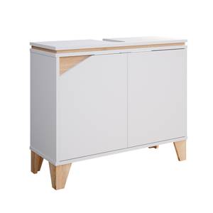 Waschtischunterschrank Luisa Weiß/Holz Weiß - Holzwerkstoff - 80 x 66 x 30 cm