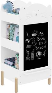 Kinder Bücherregal Amara Weiß - Holzwerkstoff - Massivholz - 45 x 85 x 36 cm