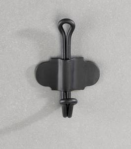 NOSTALGIA Handtuchhalter, Farbe schwarz Schwarz - Metall - 5 x 9 x 6 cm
