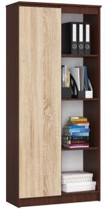 Mehrzweckschrank R80 1T 4R CLP Eiche Sonoma Dekor - Wenge Dekor