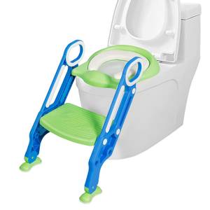 Kinder Toilettensitz höhenverstellbar Grün - Kunststoff - 24 x 65 x 37 cm