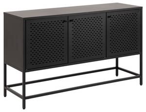 Sideboard Newcastle Schwarz - Metall - 125 x 75 x 40 cm