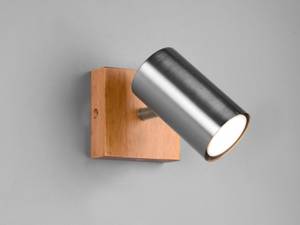 LED Wandspot mit Holz, dimmbar, Silber Silber - Holz