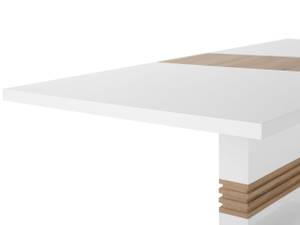 Table de salle à manger SANTANA Marron - Blanc - Bois manufacturé - 90 x 77 x 160 cm