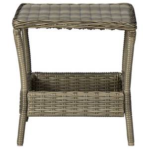 Gartentisch 3004819 Braun - Kunststoff - Polyrattan - 45 x 47 x 45 cm