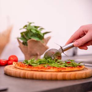 Roulette à pizza en inox Argenté - Métal - 7 x 20 x 2 cm