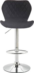 Tabouret de bar Cork Lot de 2 Noir - Argenté