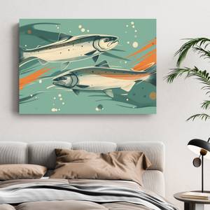 Bild Fisch Abstrakt I 120 x 80 cm