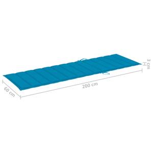 Coussin de chaise longue 3005774-2 Bleu - Largeur : 60 cm