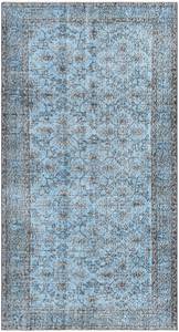 Teppich Ultra Vintage VI Blau - Textil - 142 x 1 x 262 cm