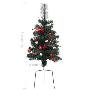 Weg Weihnachtsbaum Grün - Kunststoff - 38 x 76 x 38 cm