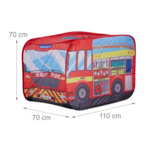 Tente de jeu camion de pompiers Bleu - Rouge - Jaune - Métal - Textile - 70 x 70 x 110 cm