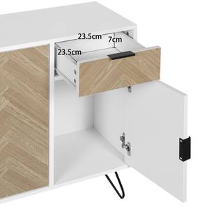 Sideboard M1666 Weiß - Holzwerkstoff - 72 x 30 x 90 cm