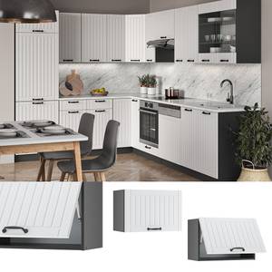 Elément haut de cuisine Fame-Line 36063 Anthracite - Blanc neige