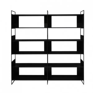 Etagère Cube 2 Casiers Noir Mat - Classico - Bibliothèque et étagère BUT