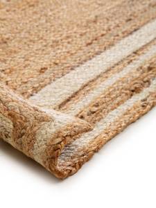 Tapis de jute Jutta Blanc - 70 x 200 cm