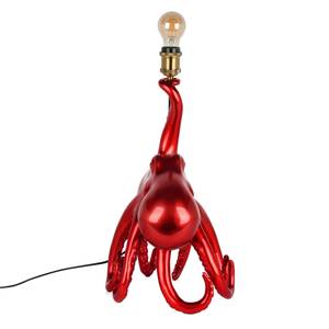 Lampe Krake Rot - Kunststoff - 32 x 53 x 28 cm