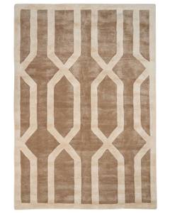 Teppich MAHRIN Beige - Braun - Weiß - Naturfaser - 160 x 230 cm