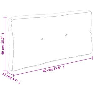 Palettenkissen 3005776-3 Türkis - Tiefe: 80 cm