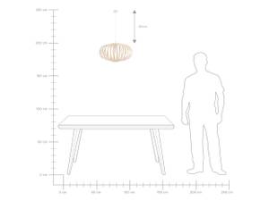 Lampe suspension HAVEL Marron - Blanc - Bambou - 50 x 120 x 50 cm