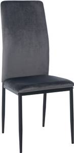 chaise salle à manger Savino Gris - Fourrure synthétique