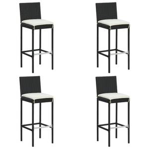 Bar-Set (5-teilig) 3008722-2 Schwarz - 70 x 70 cm