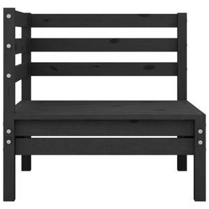 Salon de jardin (lot de 3) 3010497 Noir - Bois massif - Bois/Imitation - 64 x 63 x 64 cm