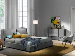 Selbstbewusster Sessel gepolsterter Schwarz - Grau - Textil - 76 x 84 x 67 cm