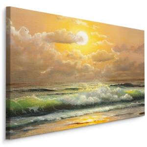 Tableaux MER Coucher de Soleil Ciel 3D 70 x 50 x 50 cm