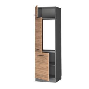 Armoire pour frigo Fame-Line 38311 Anthracite - Imitation chêne truffier de sonoma