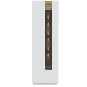 Vitrine Levin 5 LED Grau - Holzwerkstoff - 61 x 195 x 41 cm