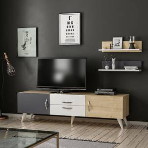 Meuble TV Hadsten Bois manufacturé - 160 x 45 x 31 cm