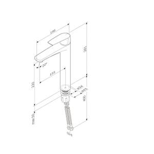 AM.PM Badarmatur mit Ablaufgarnitur Schwarz - Metall - 5 x 29 x 20 cm