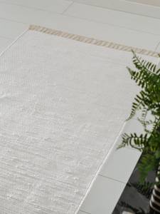 Teppich aus recyceltem Material Tom Weiß - 70 x 200 cm