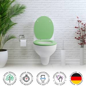 Premium WC Sitz Mint Green Grün - Holzwerkstoff - 38 x 5 x 44 cm