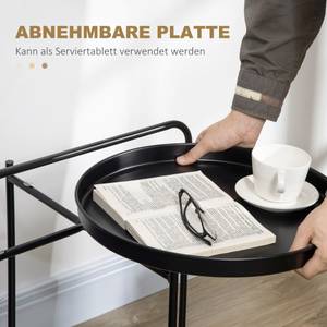 Beistelltisch Couchtisch 839-363 Schwarz - Holzwerkstoff - 43 x 60 x 44 cm