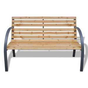 Gartenbank 3002456 Braun - Metall - Massivholz - 120 x 76 x 62 cm