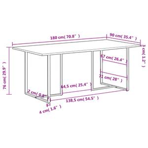 Esstisch 3004932 Braun - 90 x 180 cm