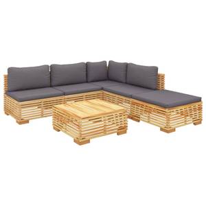 Garten-Lounge-Set 3028565-14 (6-teilig) Grau - Massivholz - Holzart/Dekor - 69 x 60 x 69 cm