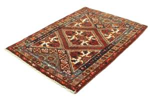 Hamadan - 144x98cm Rot - Naturfaser - 98 x 1 x 144 cm