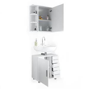 Mobilier de salle de bains Ilias Blanc