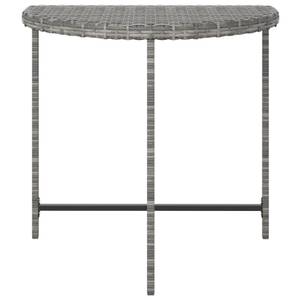 Table de jardin Gris - Métal - Rotin - 80 x 75 x 80 cm