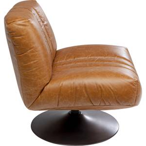 Fauteuil pivotant Napa Marron - Cuir véritable - 72 x 74 x 78 cm