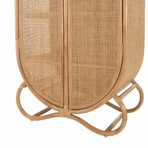 Kommode KALLY Braun - Rattan - 48 x 183 x 83 cm