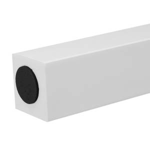 Beistelltisch weiß quadratisch Weiß - Holzwerkstoff - 55 x 45 x 55 cm